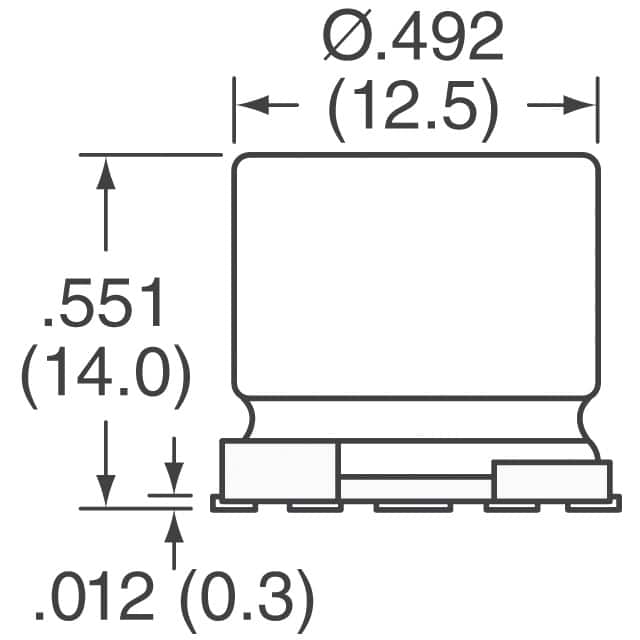 MAL215099112E3 Vishay Beyschlag/Draloric/BC Components  Aluminium-Elektrolytkondensatoren